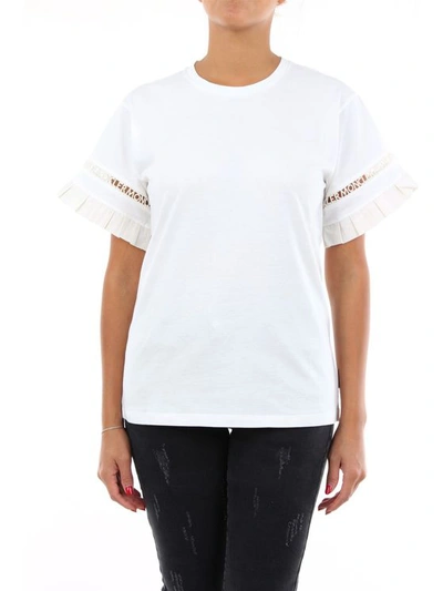 Moncler T-shirt Short Sleeve Women White