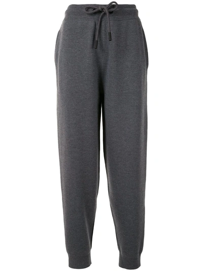 Burberry Drawstring Waistband Track Pants In Grey