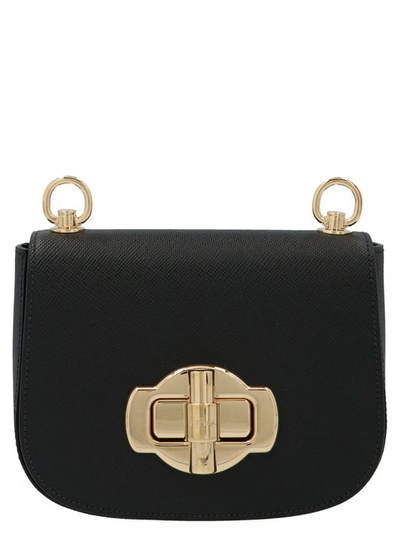 Prada Women's Black Leather Shoulder Bag