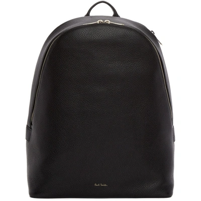 Paul Smith Black Striped Strap Backpack In 79 Black