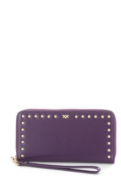 Pinko Women's Purple Leather Wallet