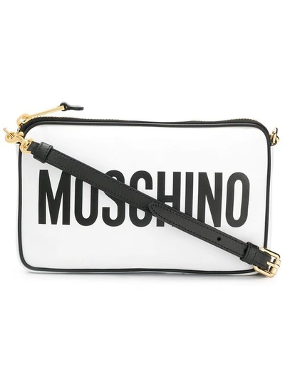 Moschino Women's White Leather Shoulder Bag