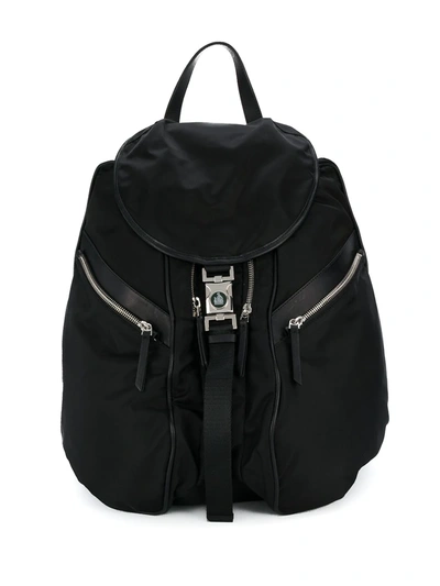 Lanvin Leather-trimmed Large Backpack In Black
