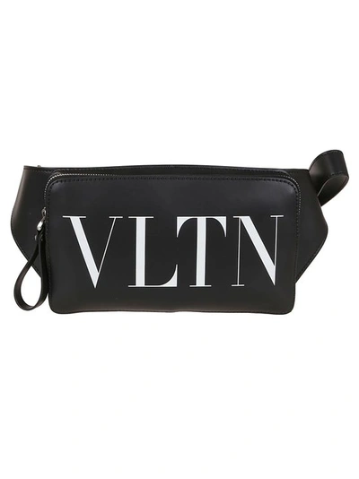 Valentino Garavani Men's Black Leather Belt Bag