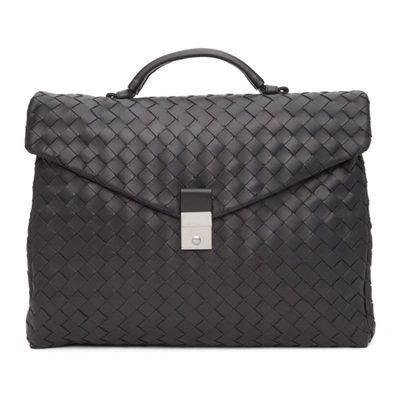 Bottega Veneta Men's 630239vcrl28803 Black Leather Briefcase