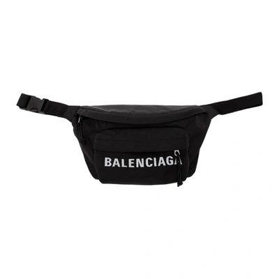 Balenciaga Branded Belt Bag In Blue