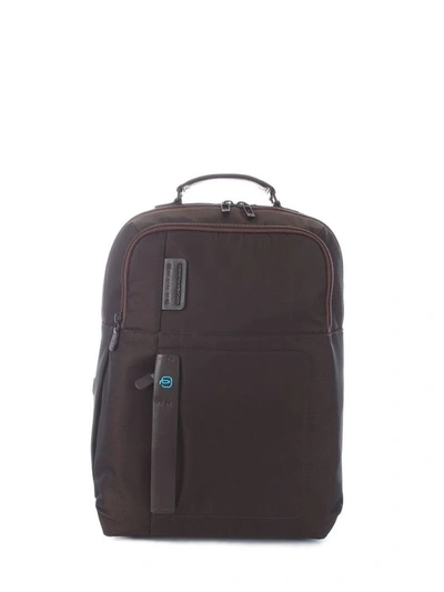 Piquadro Men's Brown Leather Backpack