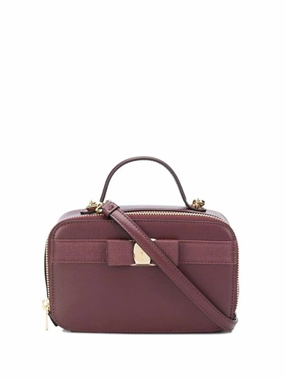 Ferragamo Salvatore  Women's 734480 Brown Leather Handbag