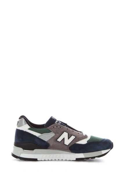 New Balance Men's Blue Leather Sneakers