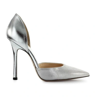 Marc Ellis Suede And Leather Pumps In Silver
