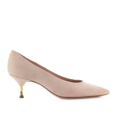 Roberto Festa Womens Pink Suede Pumps In Neutrals