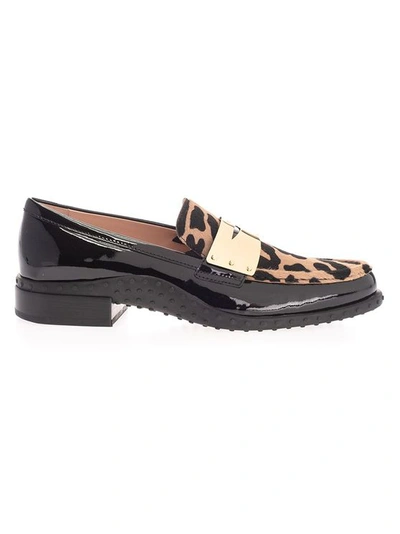 Tod's Women's Black Leather Loafers