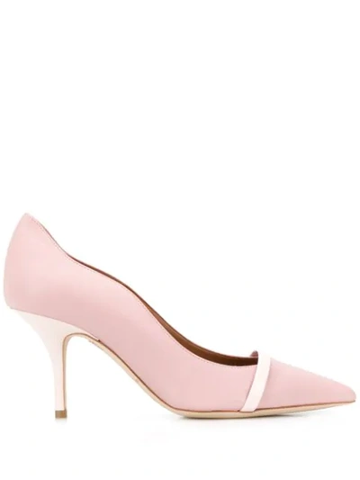 Malone Souliers Maybelle 70 Two-tone Leather Pumps In Pink