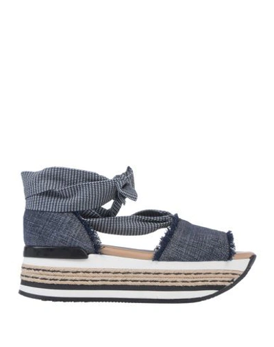 Hogan Sandals In Blue