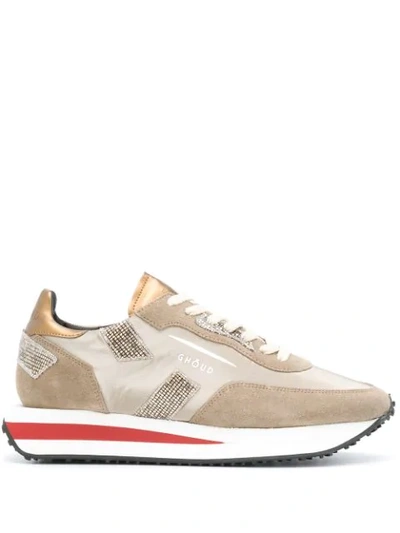 Ghoud Sneakers Rush In Suede And Nylon Color Sand In Neutrals