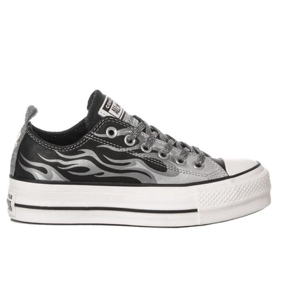 Converse Women's Mi574 Black Fabric Sneakers