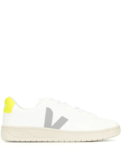 Veja Urca Low-top Sneakers In White  Oxford Grey & Jaune Fluo