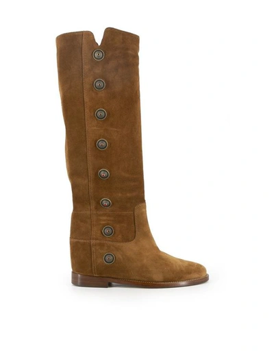 Via Roma 15 Women's Brown Suede Boots