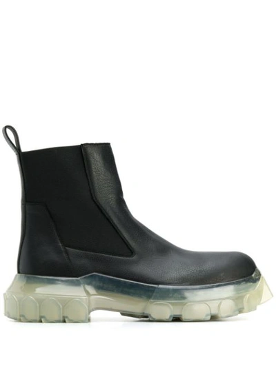 Rick Owens Black Mega Bozo Tractor Beetle Boots