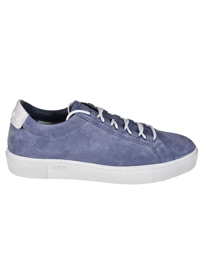 Tod's Men's Light Blue Leather Sneakers