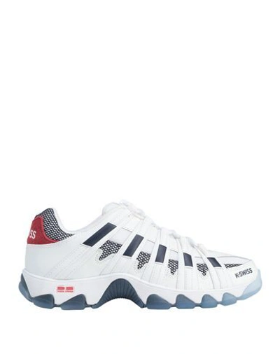 K-swiss Shoes Mens White Leather Sneakers