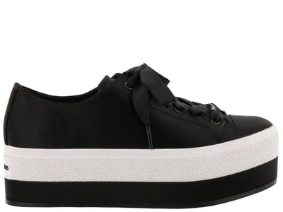 Michael Kors Women's Black Leather Sneakers