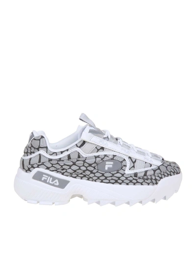 Fila D-formation R Wmn Leather Sneakers In Grey
