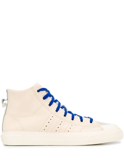 Adidas Originals By Pharrell Williams Adidas By Pharrell Williams Mens Neutrals Nizza High-top Trainers In Beige