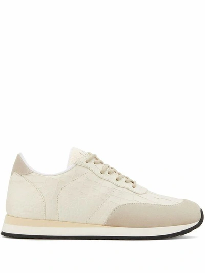 Giuseppe Zanotti Design Men's Beige Leather Sneakers