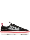Gcds Logo Low-top Sneakers In Black