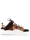 Gcds Camouflage Print Chunky Sole Sneakers In Multi
