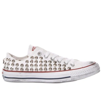 Converse Women's White Fabric Sneakers