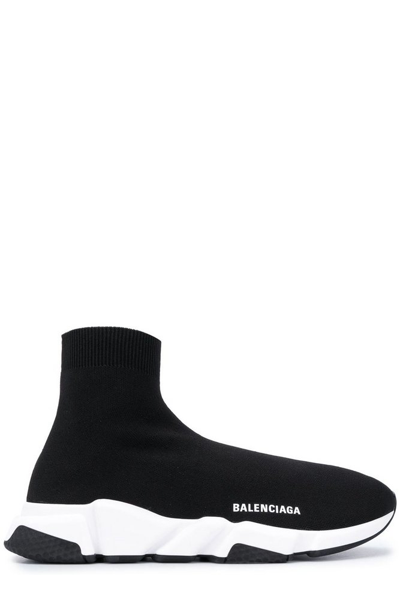 Balenciaga Speed Knit Sport Sneakers In Black
