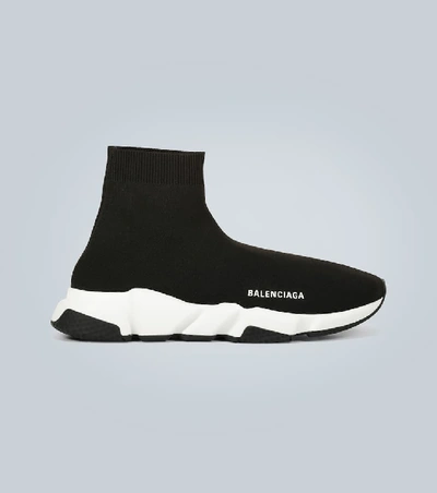 Balenciaga Speed Knit Sport Sneakers In Black