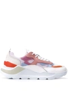 Date Women's W321fgnkvivi White Leather Sneakers In Violet