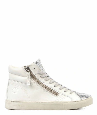 Crime London High Top Sneaker In White