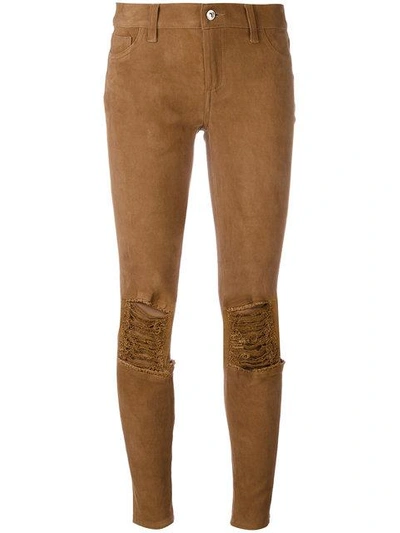 Ash Daydream Skinny Trousers In Brown