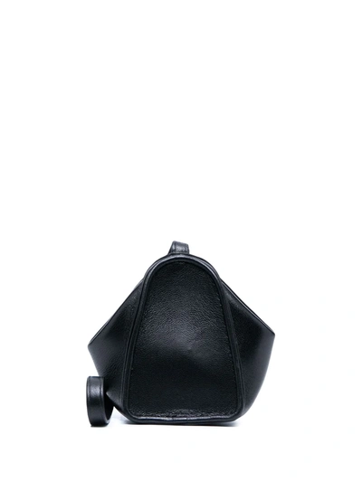 Lemaire Mini Leather Bag In Black