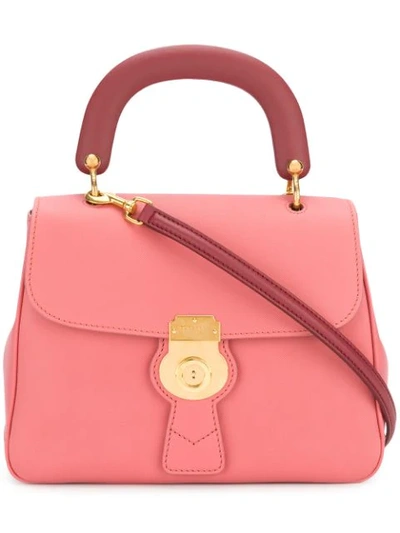 Burberry The Medium Dk88 Leather Top Handle Bag In Blossom Pink