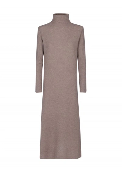 Agnona Dress In Natural Brown