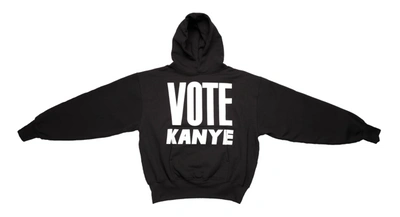 Pre-owned Kanye West  Vote Kanye Hoodie Black
