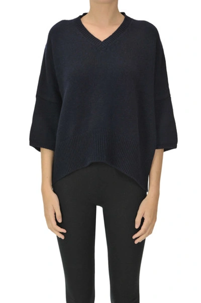 Aragona Cashmere Pullover In Navy Blue