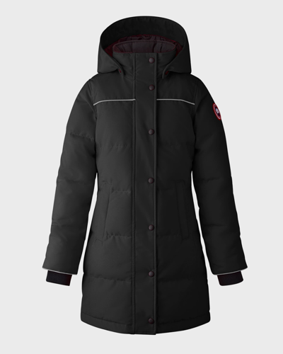 Canada Goose Kid's Juniper Parka In Black - Noir
