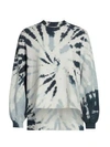 Electric & Rose Davis Tie-dye Seamed Sweatshirt In Blue Multi