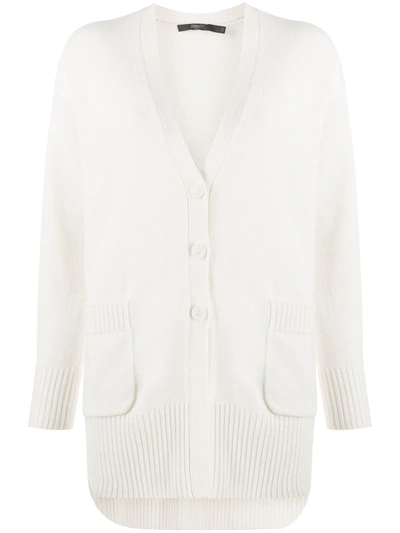 Seventy Oversized Knit Cardigan In White