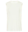 The Row Amerigo Cotton-blend Tank Top In Ivory