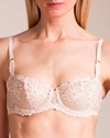 Chantelle : Champs Elysees Demi-cup Bra In Cappuccino