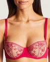 Aubade : Fleur De Passion Demi-cup Bra In Amaryllis