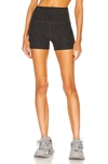 Beyond Yoga Spacedye All For Run Short In Black Charcoal