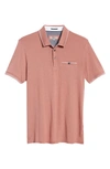 Ted Baker Tortila Slim Fit Tipped Pocket Polo In Mid-pink